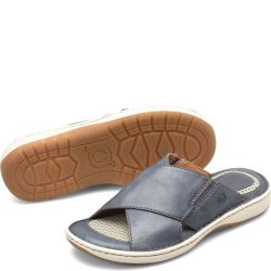 Born Shoes Canada | Men's Marco Sandals - Navy Universe (Blue)