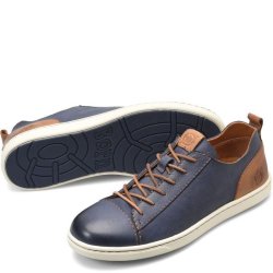 Born Shoes Canada | Men's Allegheny Luxe Sneakers - Navy Universe Combo (Blue)