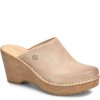 Born Shoes Canada | Women's Natalie Clogs - Cream Visone Distressed (Tan)