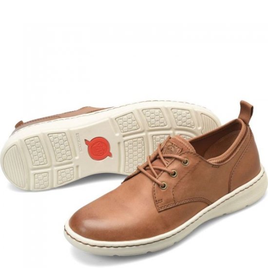 Born Shoes Canada | Men's Marcus Slip-Ons & Lace-Ups - Terra Brown (Brown) - Click Image to Close