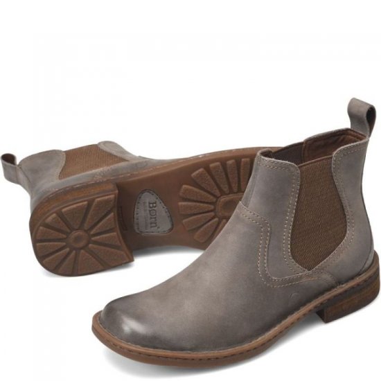 Born Shoes Canada | Men's Hemlock Boots - Charcoal (Grey) - Click Image to Close