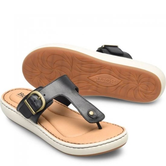 Born Shoes Canada | Women's Jules Sandals - Black - Click Image to Close