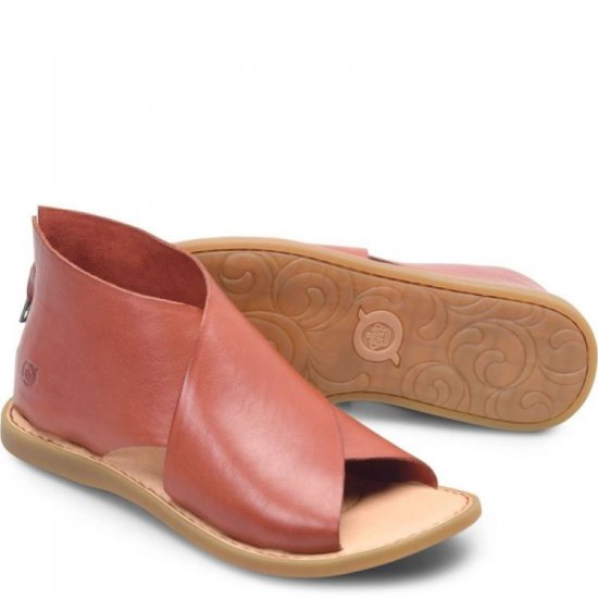 Born Shoes Canada | Women's Iwa Sandals - Red Mattone (Red) - Click Image to Close