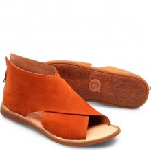 Born Shoes Canada | Women's Iwa Sandals - Cognac Suede (Brown)