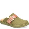Born Shoes Canada | Women's Lia Clogs - Dark Military Felt Combo (Green)