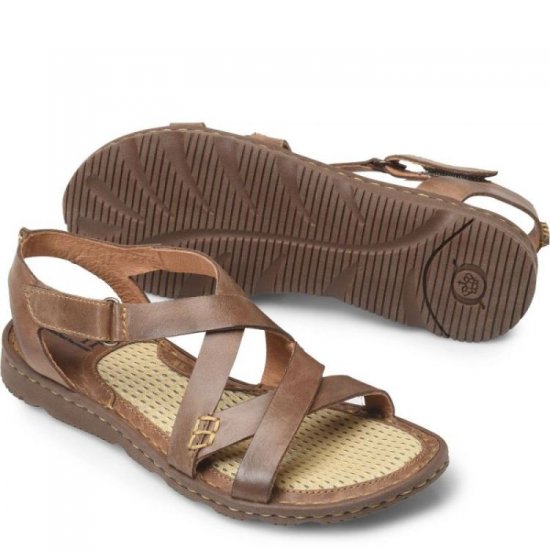 Born Shoes Canada | Women's Trinidad Basic Sandals - Sunset (Brown) - Click Image to Close