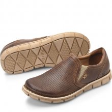 Born Shoes Canada | Men's Sawyer Slip-Ons & Lace-Ups - Sunset Embossed (Brown)