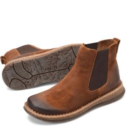Born Shoes Canada | Men's Brody Boots - Glazed Ginger Distressed (Brown)
