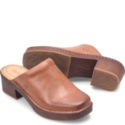 Born Shoes Canada | Women's Hilary Clogs - Cognac (Brown)