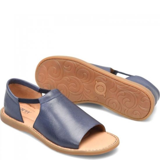 Born Shoes Canada | Women's Cove Modern Sandals - Navy Marine (Blue) - Click Image to Close