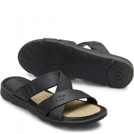 Born Shoes Canada | Women's Hayka Basic Sandals - Black - Click Image to Close