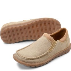 Born Shoes Canada | Men's Gudmund Slip-Ons & Lace-Ups - Natural Canvas (Tan)