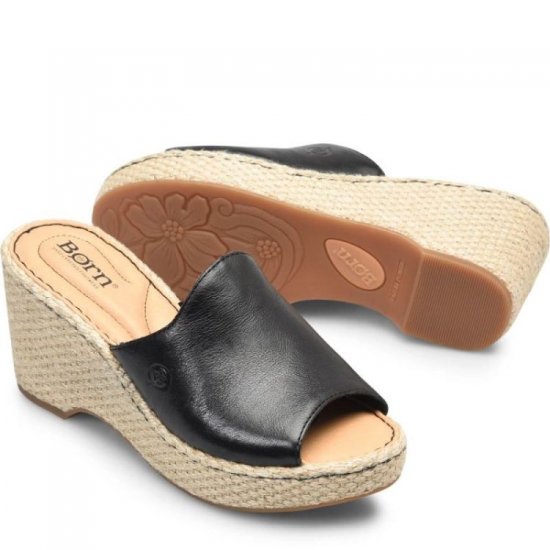 Born Shoes Canada | Women's Lilah Sandals - Black - Click Image to Close