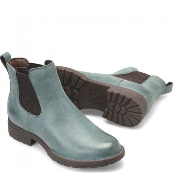 Born Shoes Canada | Women's Cove Boots - Turquoise Old Ford (Blue) - Click Image to Close
