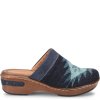 Born Shoes Canada | Women's Bandy Blanket Clogs - Indigo Blanket Combo (Blue)