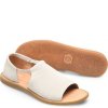 Born Shoes Canada | Women's Cove Modern Sandals - Cream Porcellana Suede (White)