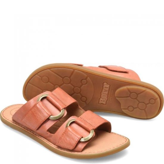 Born Shoes Canada | Women's Marston Sandals - Orange Papaya (Orange) - Click Image to Close