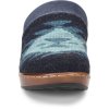 Born Shoes Canada | Women's Bandy Blanket Clogs - Indigo Blanket Combo (Blue)