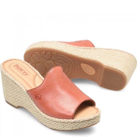 Born Shoes Canada | Women's Lilah Sandals - Rust Cayenne (Red) - Click Image to Close