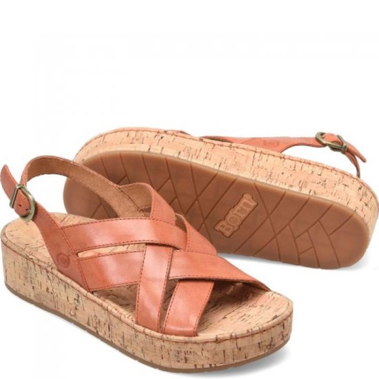 Born Shoes Canada | Women's Shona Sandals - Orange Papaya (Orange) - Click Image to Close
