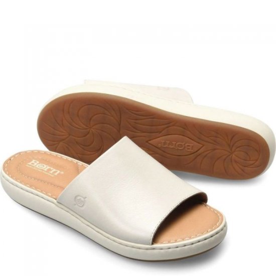 Born Shoes Canada | Women's Jill Sandals - White Ivory (White) - Click Image to Close
