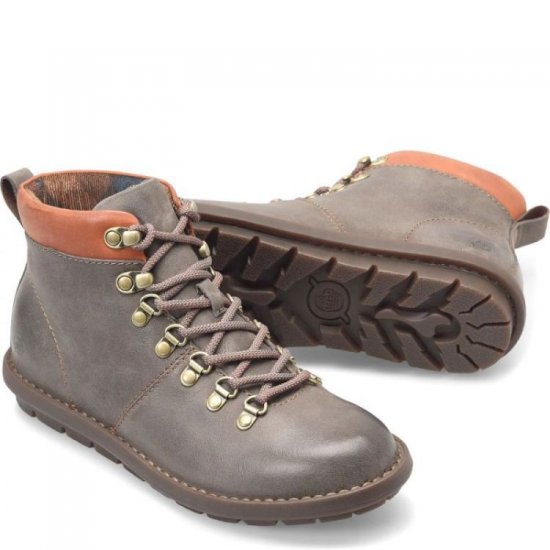 Born Shoes Canada | Women's Blaine Boots - Grey and Orange (Grey) - Click Image to Close