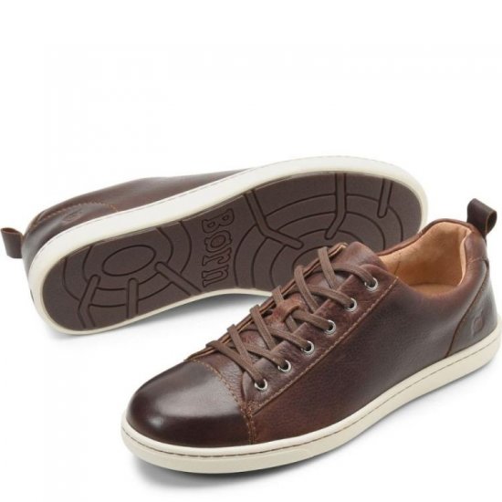 Born Shoes Canada | Men's Allegheny Slip-Ons & Lace-Ups - Bridle Brown (Brown) - Click Image to Close