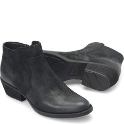 Born Shoes Canada | Women's Mckenzie Boots - Black Distressed (Black)