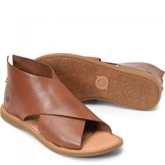 Born Shoes Canada | Women's Iwa Sandals - Cuoio Brown (Brown) - Click Image to Close