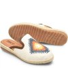 Born Shoes Canada | Women's Gretta Clogs - Winter White Cotton (Multicolor)