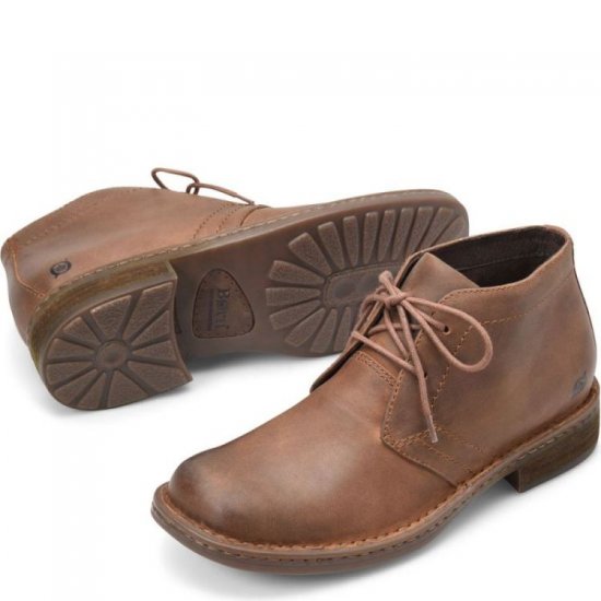 Born Shoes Canada | Men's Harrison Boots - Grand Canyon (Brown) - Click Image to Close