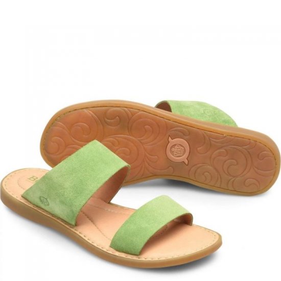 Born Shoes Canada | Women's Inslo Sandals - Green Mela (Green) - Click Image to Close