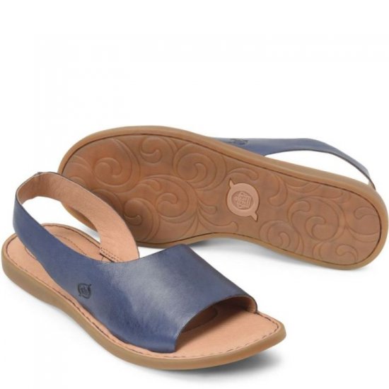 Born Shoes Canada | Women's Inlet Sandals - Navy (Blue) - Click Image to Close