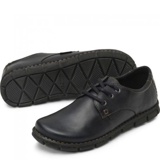 Born Shoes Canada | Men's Soledad Slip-Ons & Lace-Ups - Black - Click Image to Close