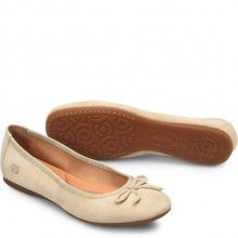 Born Shoes Canada | Women's Brin Flats - Naturale Suede (Tan)