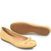 Born Shoes Canada | Women's Brin Flats - Yellow Suede (Yellow)