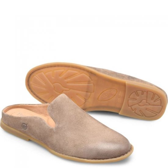 Born Shoes Canada | Women's Maia Flats - Taupe Distressed (Tan) - Click Image to Close