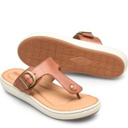 Born Shoes Canada | Women's Jules Sandals - Cognac Brown (Brown)