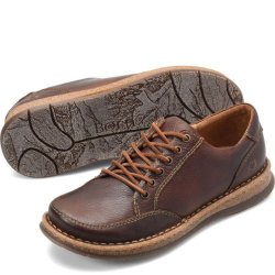 Born Shoes Canada | Men's Bronson Slip-Ons & Lace-Ups - Dark Chestnut (Brown)