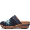 Born Shoes Canada | Women's Bandy Blanket Clogs - Indigo Blanket Combo (Blue)