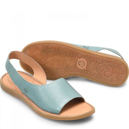 Born Shoes Canada | Women's Inlet Sandals - Turquoise Lagoon (Green) - Click Image to Close