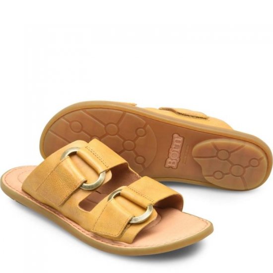 Born Shoes Canada | Women's Marston Sandals - Yellow - Click Image to Close