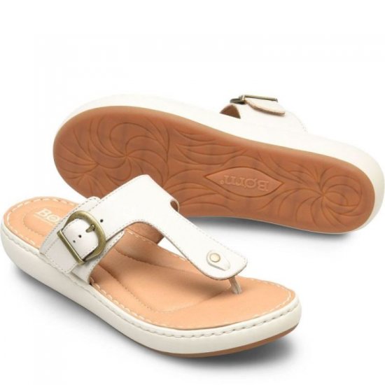 Born Shoes Canada | Women's Jules Sandals - White Ivory (White) - Click Image to Close