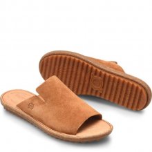 Born Shoes Canada | Women's Mesilla Sandals - Tan Camel Suede (Brown)