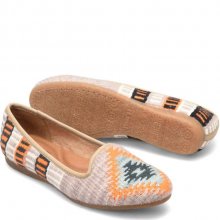 Born Shoes Canada | Women's Giselle Flats - Taupe Cotton Fabric (Multicolor)