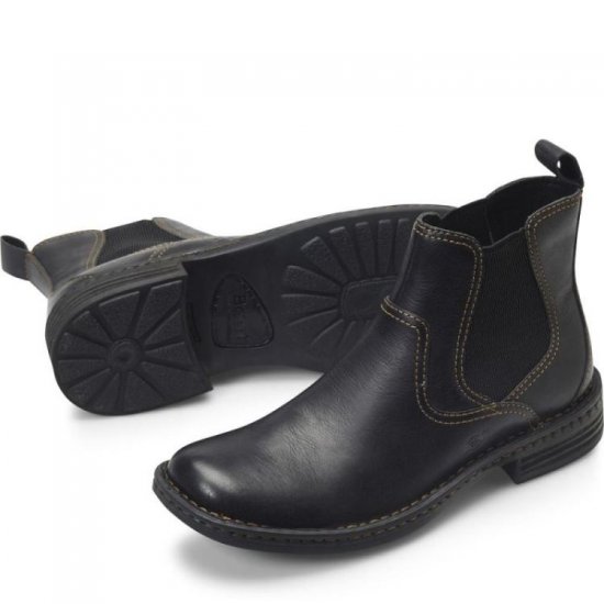 Born Shoes Canada | Men's Hemlock Boots - Black - Click Image to Close