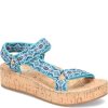 Born Shoes Canada | Women's Sirena Sandals - Turquoise Fabric (Multicolor)