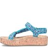Born Shoes Canada | Women's Sirena Sandals - Turquoise Fabric (Multicolor)
