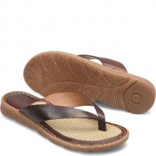 Born Shoes Canada | Women's Bora Basic Sandals - Dark Brown (Brown)