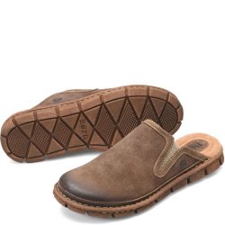 Born Shoes Canada | Men's Maxim Slip-Ons & Lace-Ups - Taupe Avola Distressed (Tan)